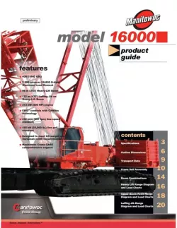 Manitowoc M16000 Crane