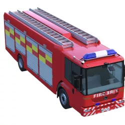Mercedes Econic Fire Truck 3D model