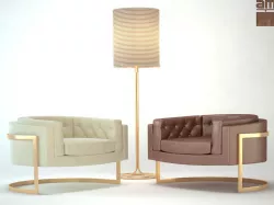 Milo Baughman chair 3D model