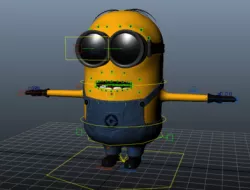 Minion rigging character 3D model