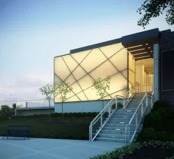 Modern Art Building Entrance 3D model