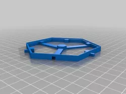 Modular Catan Hex Tile Holder with Sea/Port Tiles