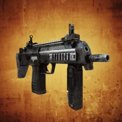 MP7 Submachine gun Low-poly  3D model