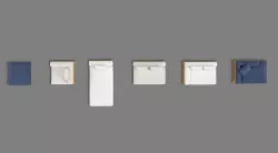 Multiple Platform Beds 3D model