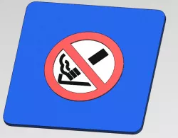 No Smoking Symbol DXF