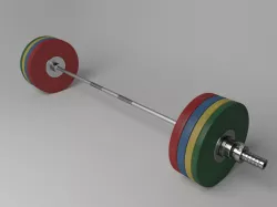 Olympic barbell 3D model