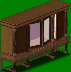 Ornate Wooden Cabinet