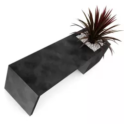 Palm in Bench-Pot 3D model