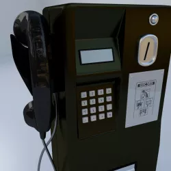 Public Telephone 3D model