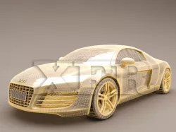 r8 wire frame ready 3D model