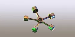 Radial piston rod