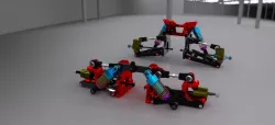 RC Car Front & Back Suspension with Nitro Engine