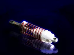 RC Car shock absorber with 10mm play in spring.