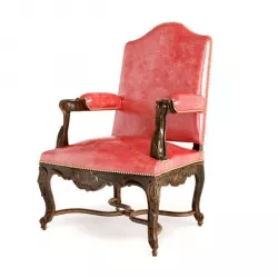 Red vintage armchair 14 am122 3D model
