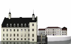 Romantic moated castle 3D model