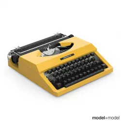 Silver Reed typewriter 3D model