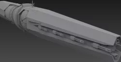 spaceship 3D model
