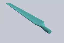 Standard Blade of wind turbine (Naca 9417)