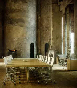 Steampunk Artsy Interior Of A Meeting Room 3D model
