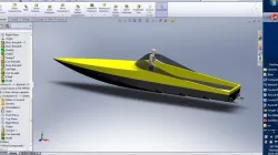 Stepped hull boat