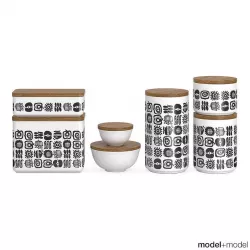Storage boxes 3D model