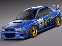 Subaru Impreza STi 22b WRC 1993-2000 3D model