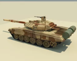 T90 tank 3D model