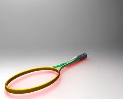 Tennis Bat Outline