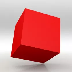 The Red Cube 3D model
