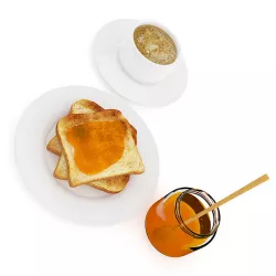 Toast with Honey and Coffee 3D model