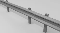 Traffic railing 3D model