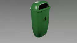 Trash bin 3D model