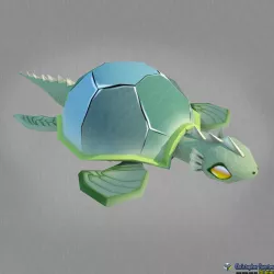 Turtle-Low Poly Character MAX 2011 Low-poly  3D model