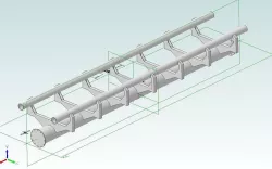 Vekoma Style Roller Coaster Track Section