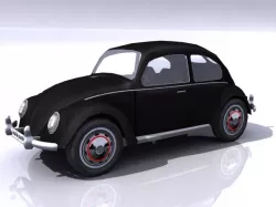 VW Beetle Split Window 3D model
