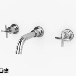 Wall-mount Washbasin Tap Helix series by Hudson Reed 3D model