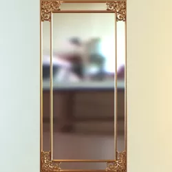 Wall Rectangular Mirror 3D model