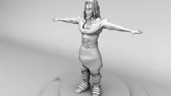 warrior male 3D model