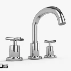 Washbasin Tap Helix series by Hudson Reed Deck mount 3D model
