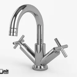 Washbasin Tap Helix series by Hudson Reed Deck mount single hole 3D model