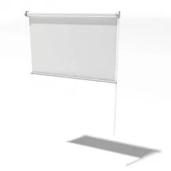White Window Blind 3D model