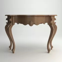 Wooden Console Table 3D model