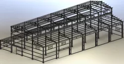 Workshop steel frame