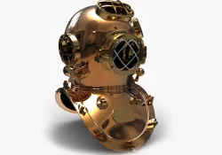 3D Models Antique Diving Helmet 3D model