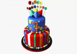 3D Models Birthday Cake 3D model