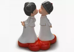 3D Models Kissing Couple Statue 3D model