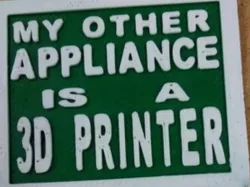 3D Printer Fridge Magnet