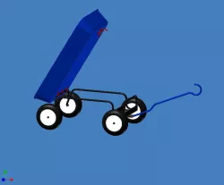 4 wheeled heavy duty tilt trailer