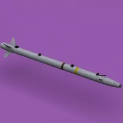 AIM-132 ASRAAM 3D model