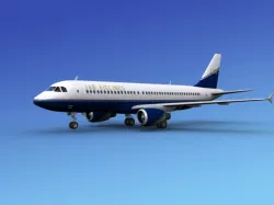 Airbus A320 JAB Airlines 3D model